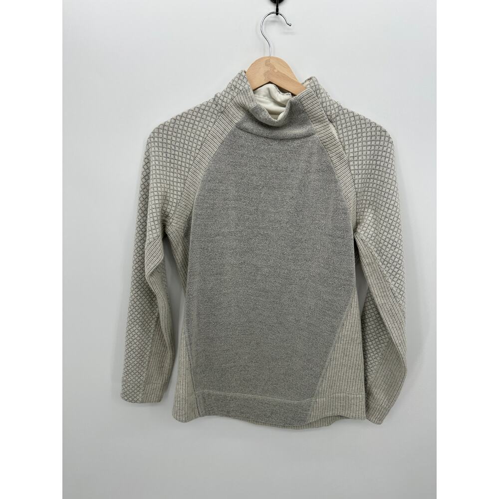 Prana Womens Gray Wool Blend Pullover Sweater Sz S Outdoors Hiking Casual